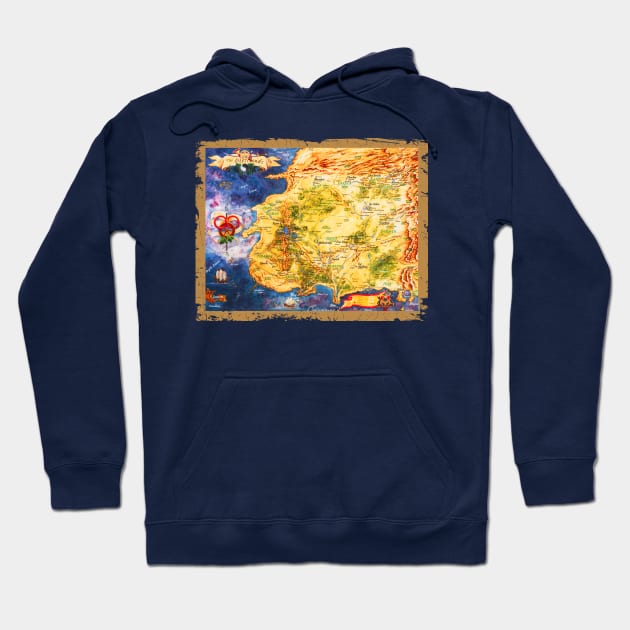 Wheel Of Time-Westland Map Hoodie by tepe4su